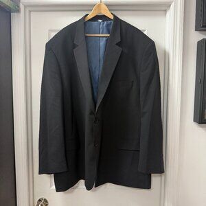 Gold Series Perfect Fit DXL Big + Tall dark navy blue blazer size 58 Long